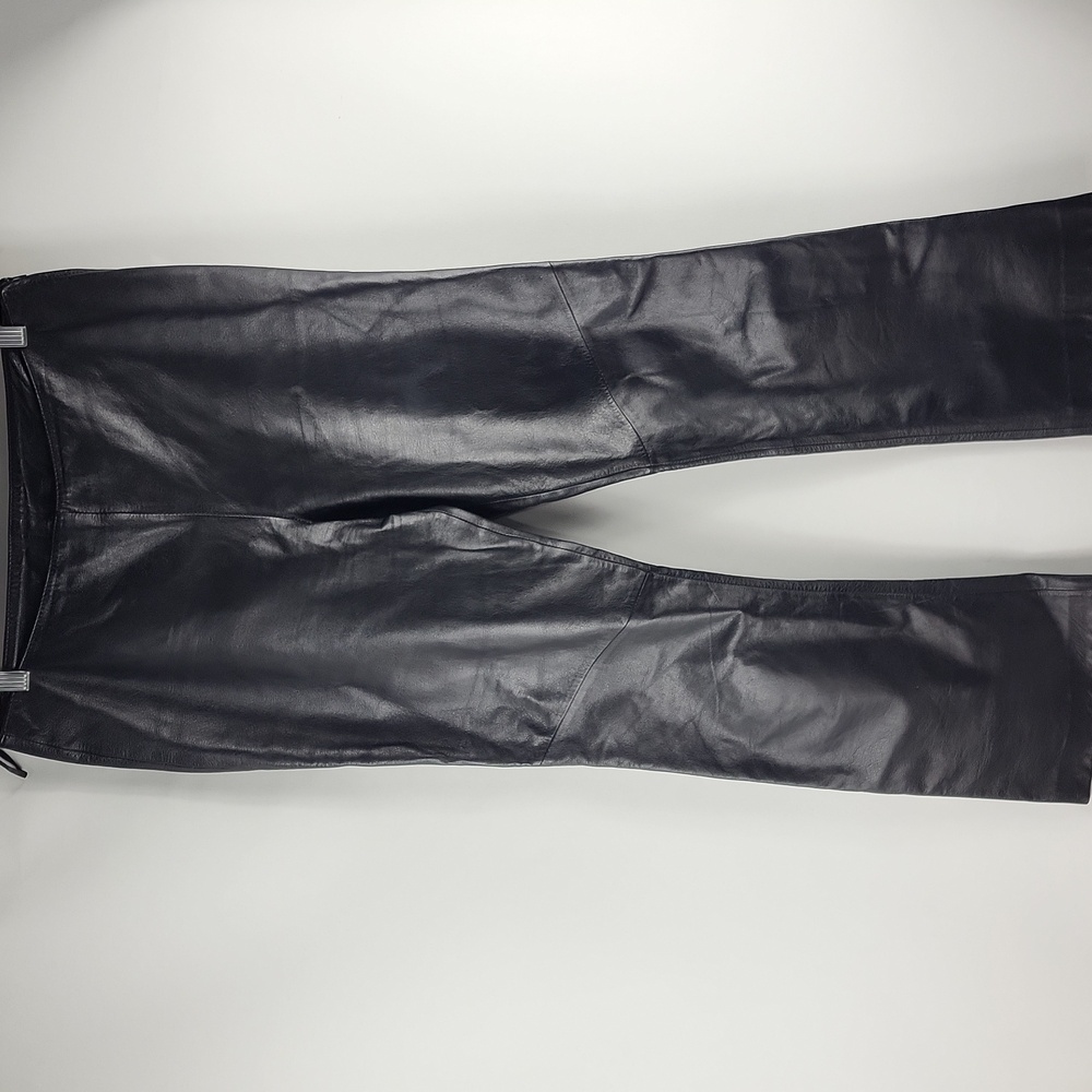 Vintage Danier Black Leather Pants Size 8